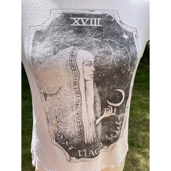 Life Clothing Co. Womens Magia Graphic Tee L White Short Sleeve - Picture 2 of 7